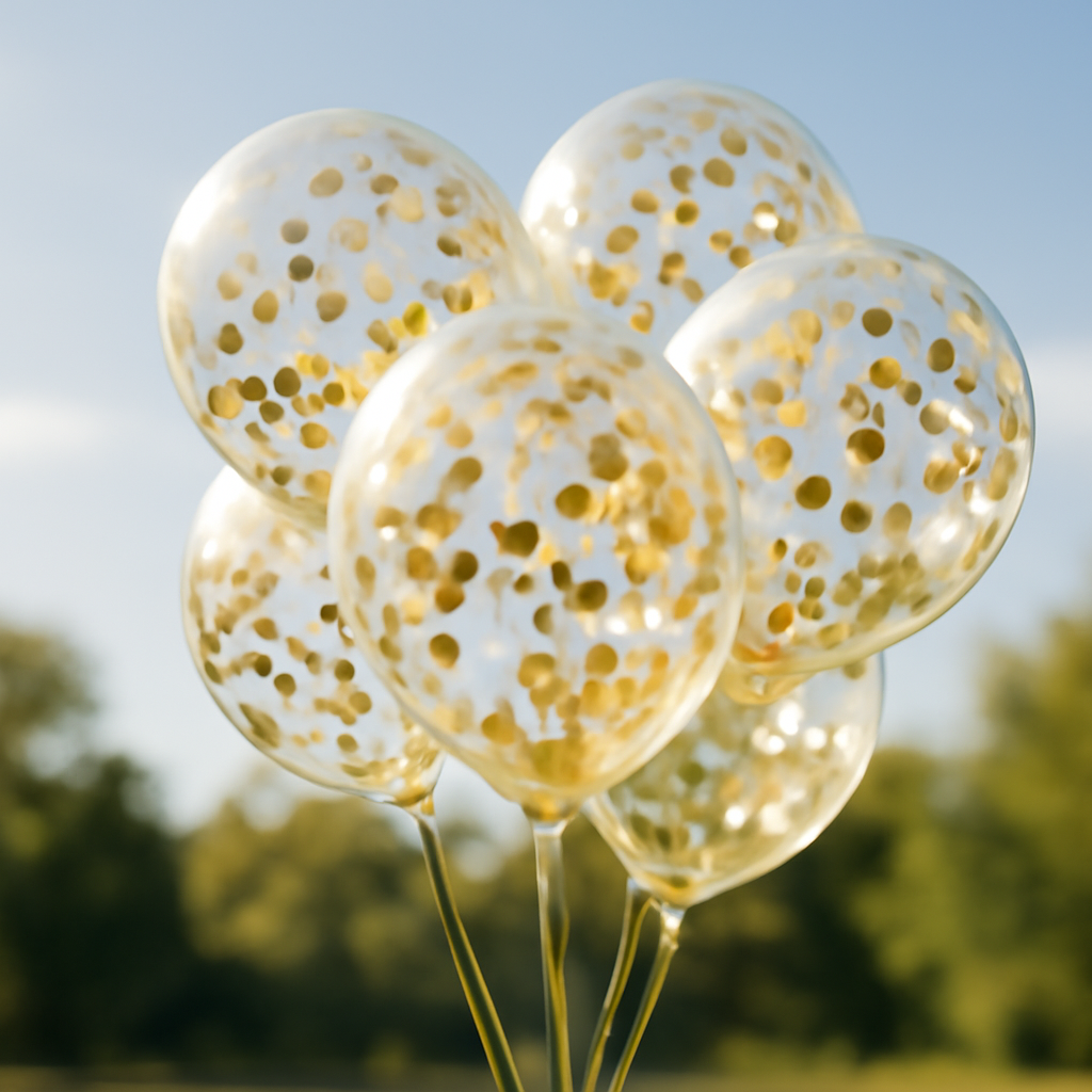 Guide d'achat des ballons à confettis pour chaque événement – Utilisation au jardin (IA)