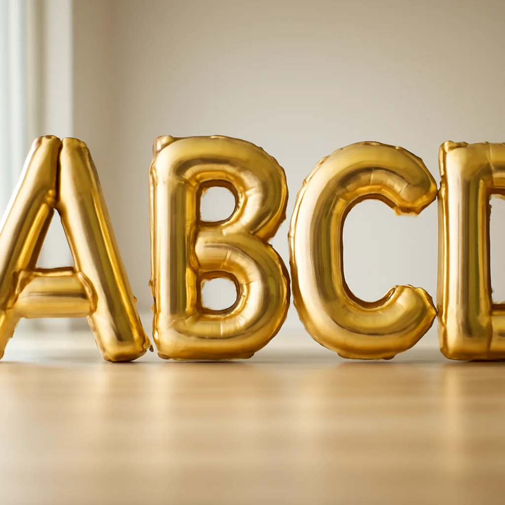 Guide d'achat : ballons en forme de lettre tendance