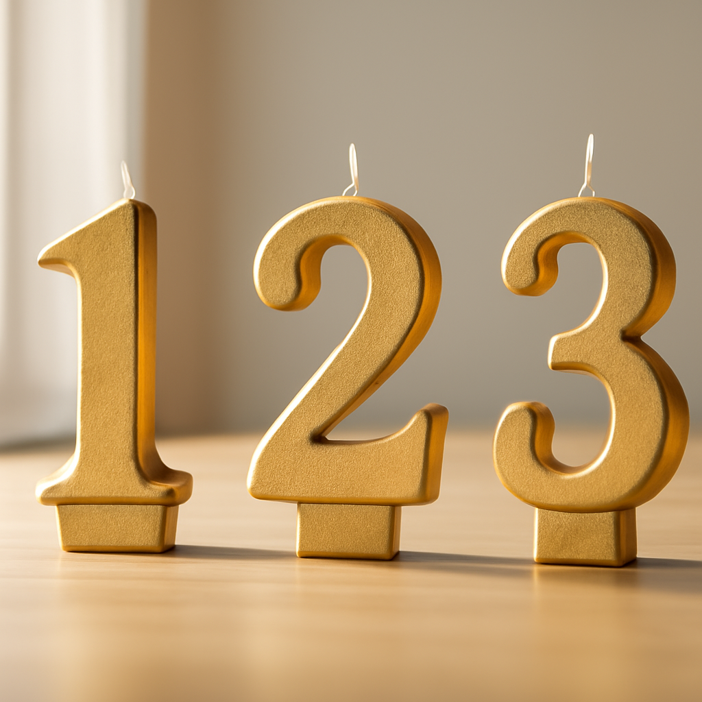 Comparatif des meilleures bougies chiffre de fête – Utilisation au jardin (IA)