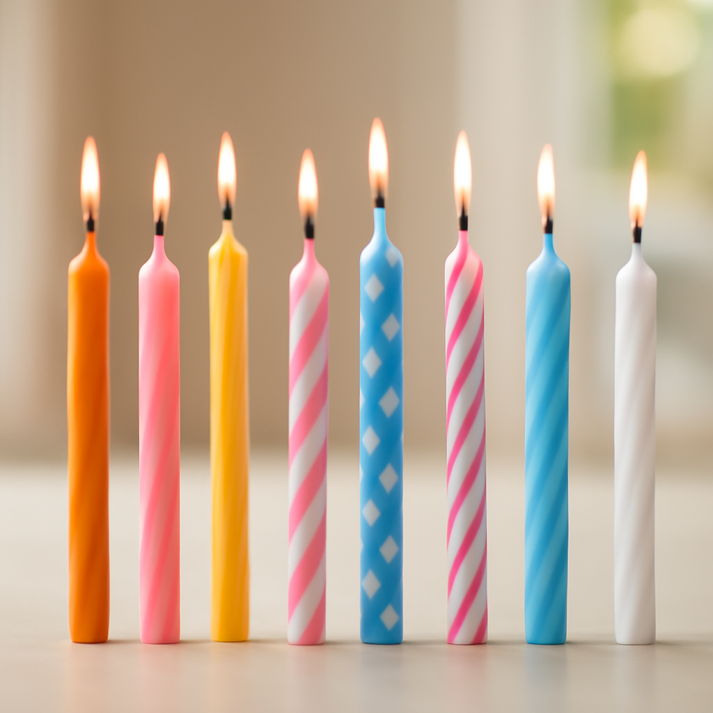 Bougies d'anniversaire : guide d'achat pour une célébration réussie – Utilisation au jardin (IA)