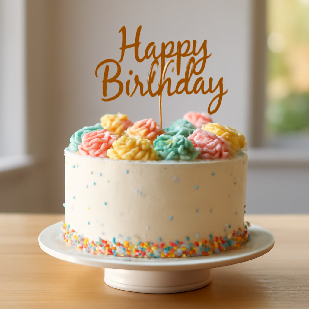 Guide pour une décoration de gâteau d’anniversaire originale – Utilisation au jardin (IA)