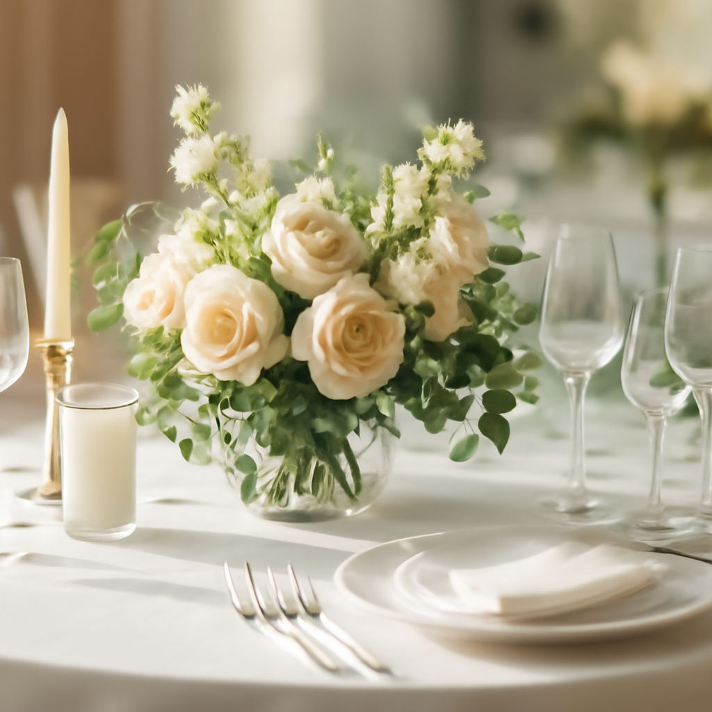 Guide d'achat pour la décoration de table mariage réussie – Utilisation au jardin (IA)