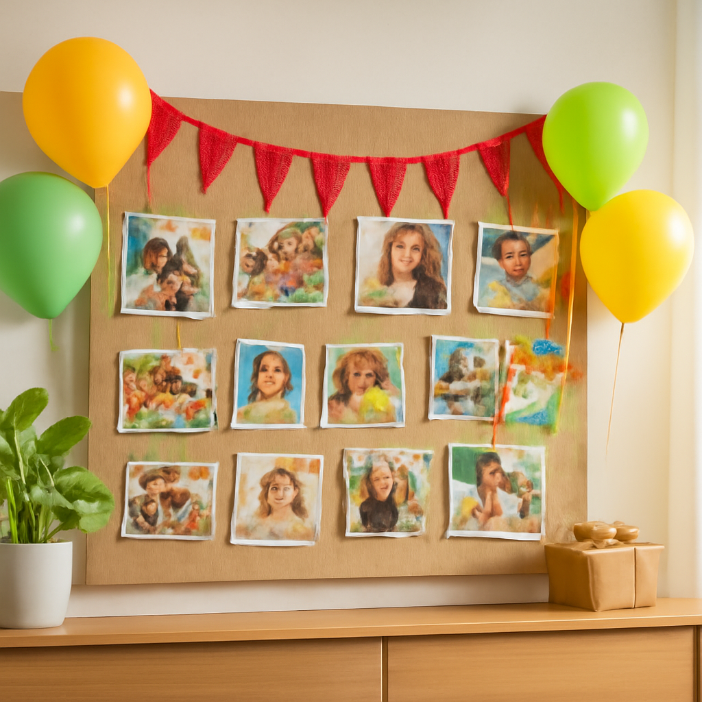Mur photo de fête : Le guide pour une décoration inoubliable – Utilisation au jardin (IA)