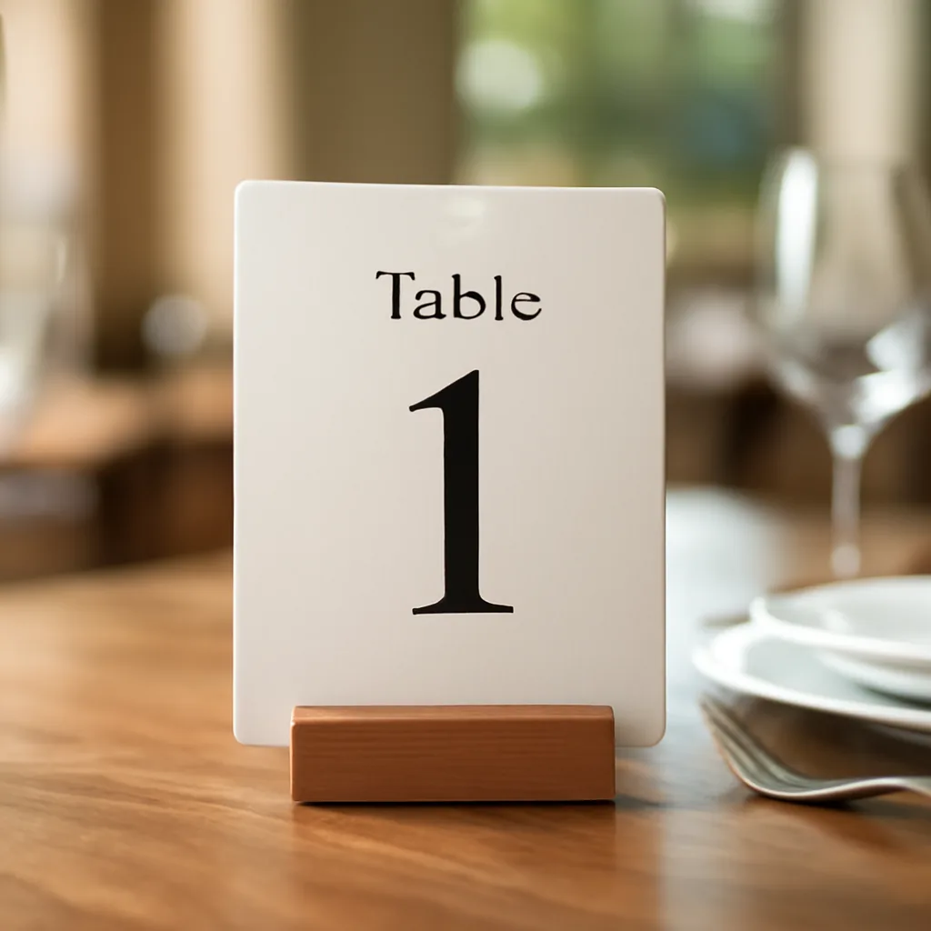 Acheter des numéros de table pour ta fête - Guide pratique
