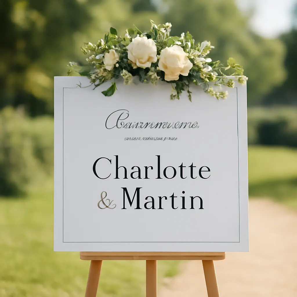 Panneau de bienvenue mariage : guide d'achat utile