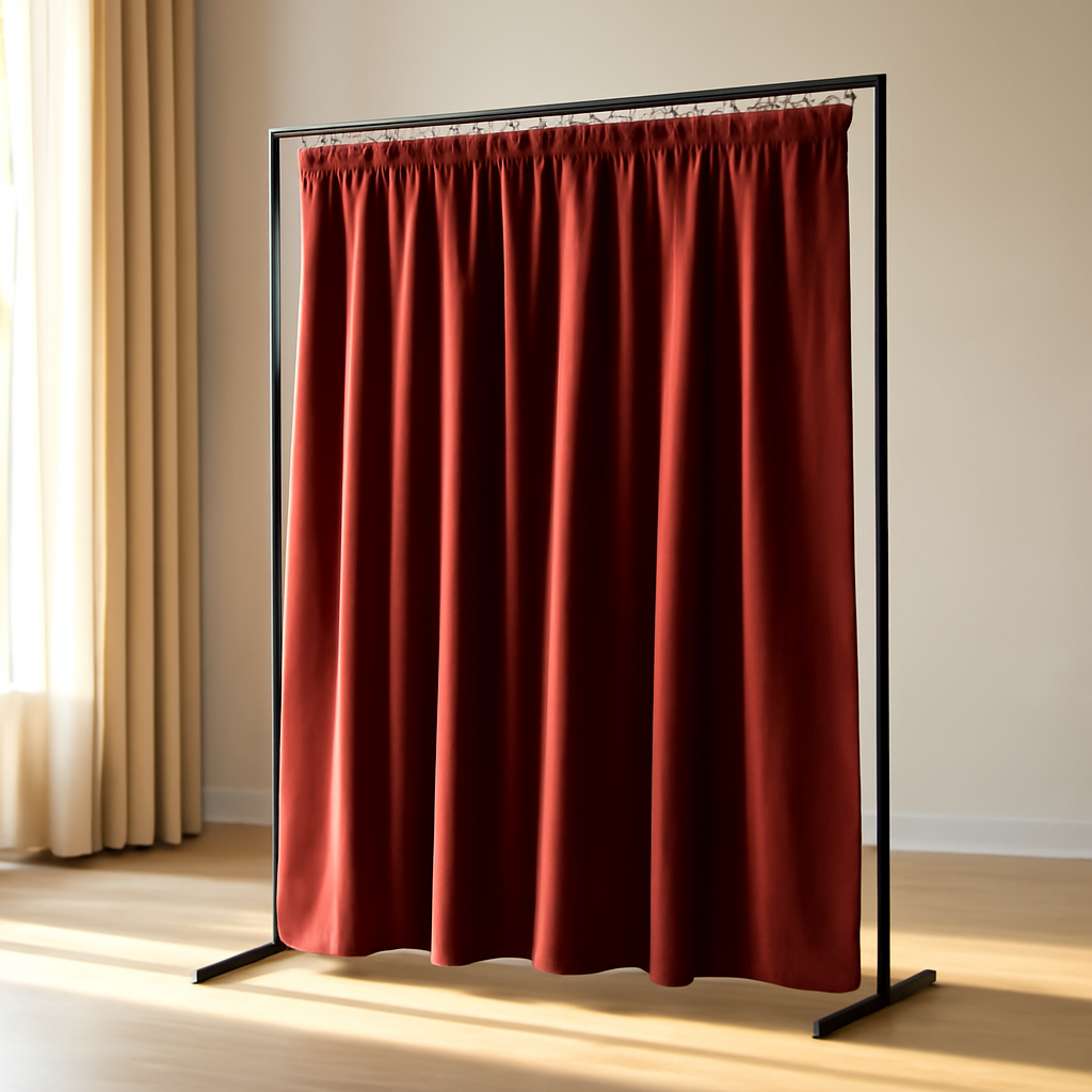 Choisir le meilleur rideau pour photobooth : Guide pratique – Utilisation au jardin (IA)