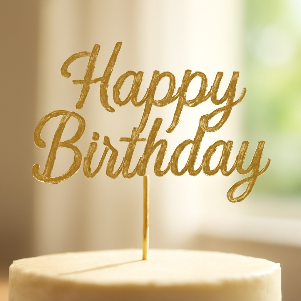 Topper Happy Birthday : le Guide Complet pour ta Décoration d'Anniversaire – Utilisation au jardin (IA)